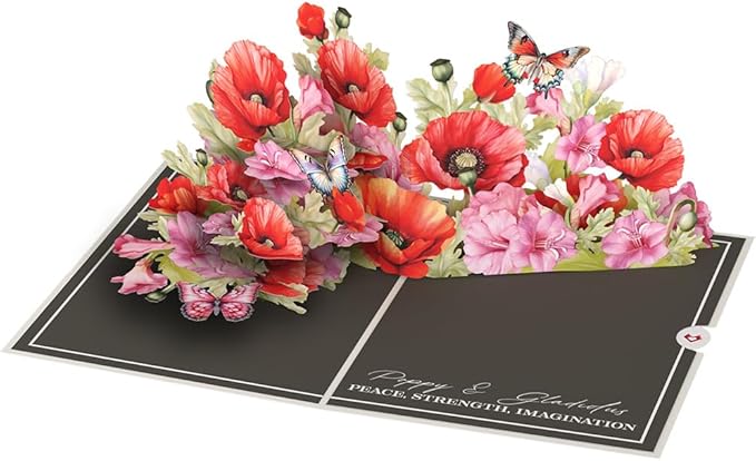 Lovepop Everyday Pop-Up Card for Her and Him - 3D Greeting Cards for Boys, Girls, Men, Women - Born to Bloom: August Birth Month Flowers - 5" x 7" Card - Blank Notecard & Envelope Included