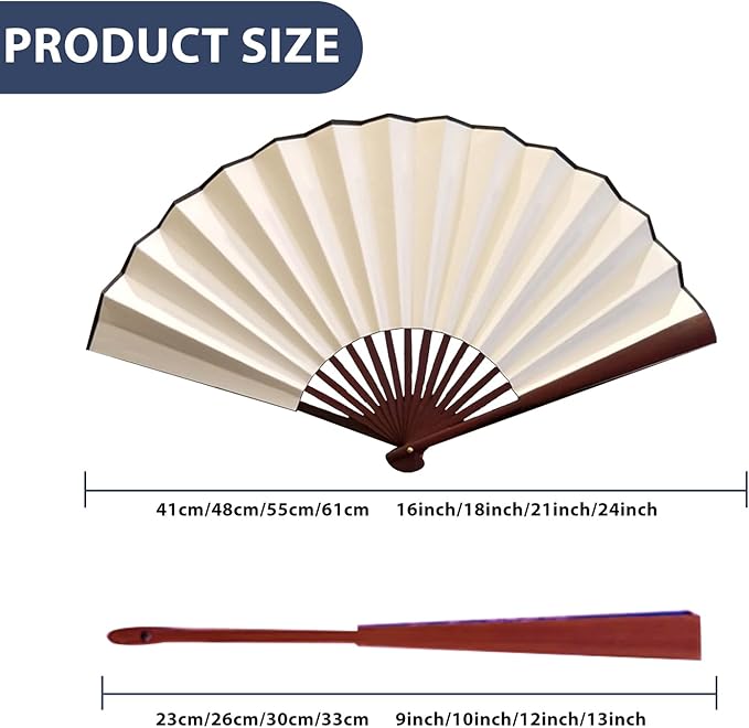 WERWAES 24Pcs Personalized Folding Fan with Custom Photo Hand Held Fans Foldable for Wedding Dancing Saloon Cosplay Party Props Decorative Folding Fans