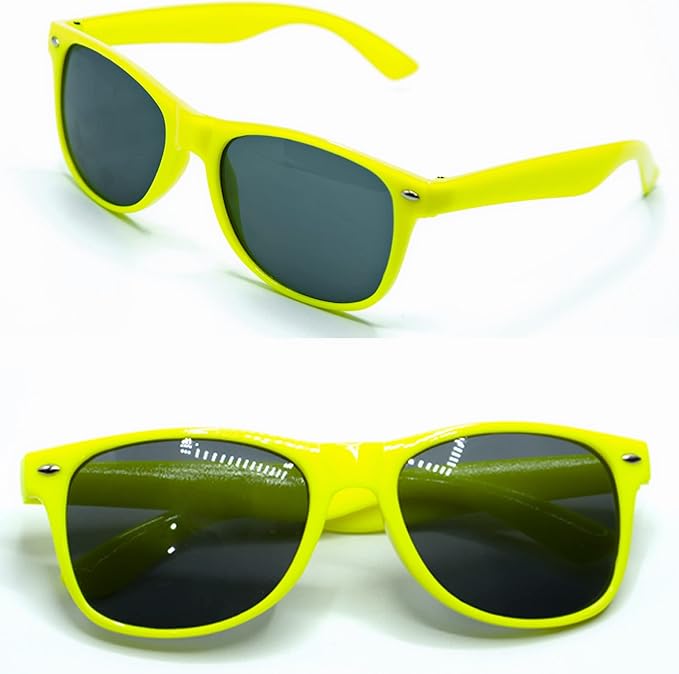 100pc Personalized Wedding Sunglasses Bulk for Guests Party Favors,Custom Personalized Logo Sunglasses Womens Men,Wedding Bridesmaid Sunglasses Gifts,Bachelor Party Favors Set （Lemon）
