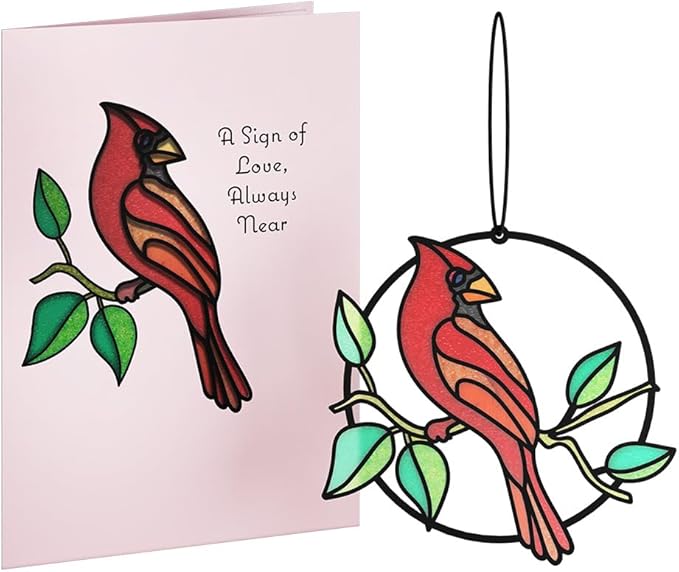 Lovepop Everyday Suncatcher Card for Her and Him - 3D Greeting Cards for Boys, Girls, Men, Women - Sign of Love - 5" x 7" Cardinal Card - Blank Notecard and Envelope Included