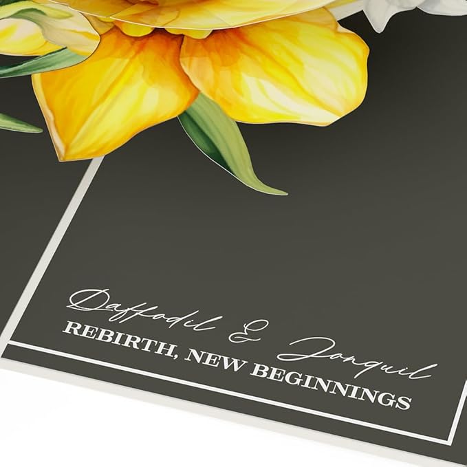 Lovepop Birthday Pop-Up Card for Her and Him - 3D Greeting Cards for Boys, Girls, Men, Women - Born to Bloom: March Birth Month Flowers - 5" x 7" Card - Blank Note Card & Envelope Included