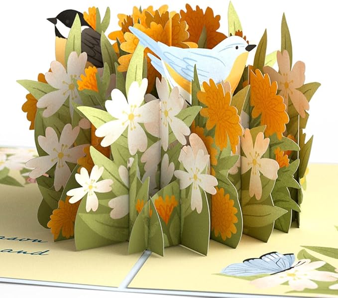 Lovepop Everyday Pop-Up Card for Her and Him - 3D Spring Greeting Cards for Boys, Girls, Men, Women - Joy & Renewal - 5" x 7" Card - Blank Note Card & Envelope Included
