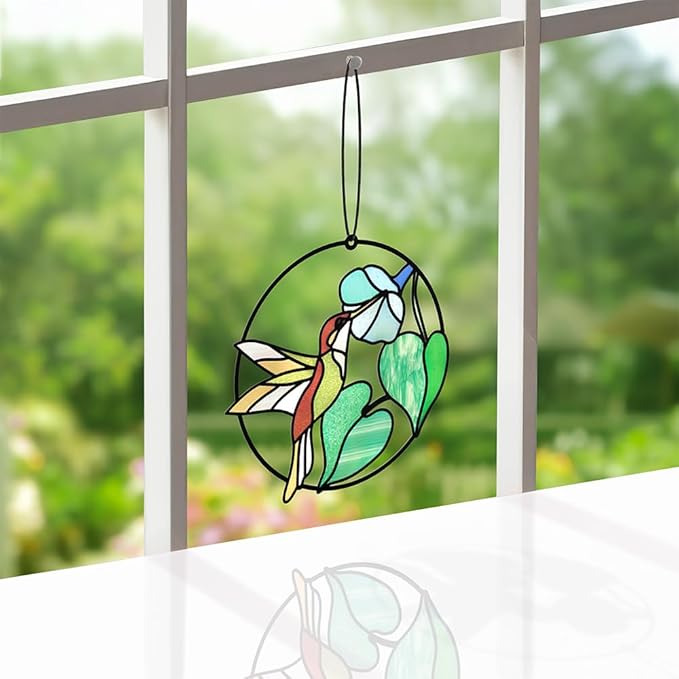 Lovepop Thinking of You Suncatcher Card for Her and Him - 3D Greeting Cards for Boys, Girls, Men, Women - Smile to Your Heart - 5" x 7" Hummingbird Card - Blank Notecard and Envelope Included