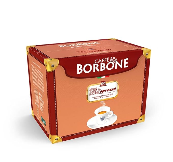 Caffè Borbone Red Blend Nespresso Compatible Espresso Coffee Pods, 100 Count Espresso Pods