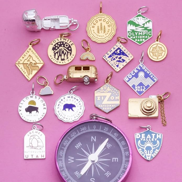 Jet Set Candy National Park Souvenir Travel Charms Gold Vermeil