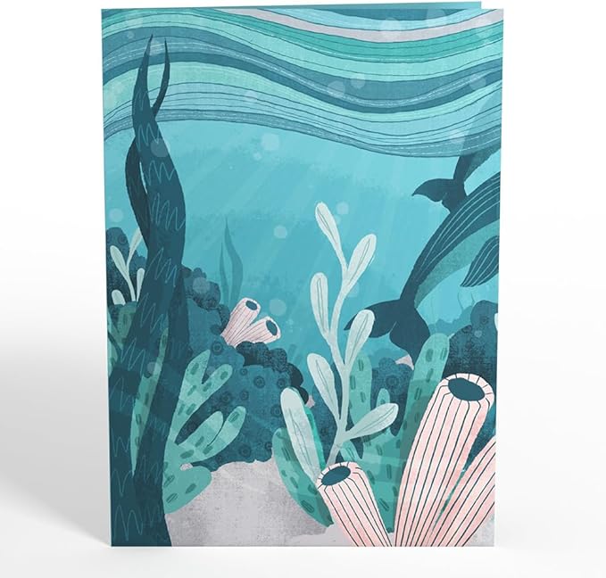 Lovepop Everyday Pop-Up Card for Her and Him - 3D Greeting Cards for Boys, Girls, Men, Women - Playful Dolphins - 5" x 7" Card - Blank Notecard and Envelope Included