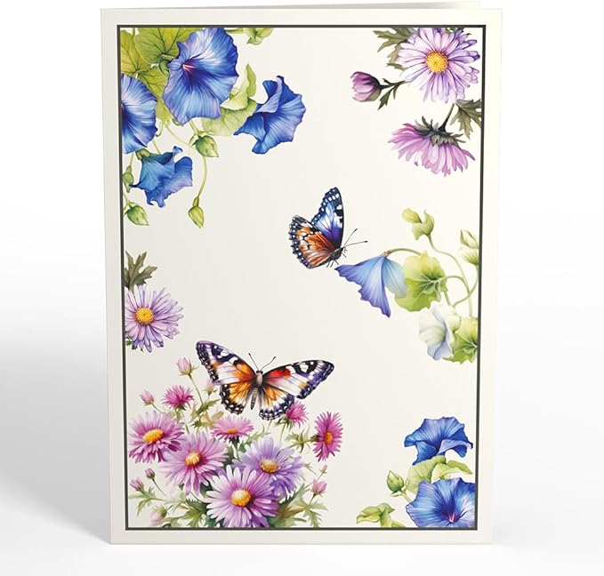 Lovepop Everyday Pop-Up Card for Her and Him - 3D Greeting Cards for Boys, Girls, Men, Women - Born to Bloom: September Birth Month Flowers - 5" x 7" Card - Blank Notecard & Envelope Included