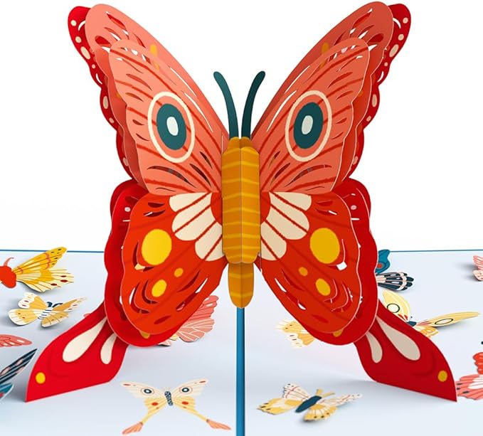 Lovepop Everyday Pop-Up Card for Her and Him - 3D Spring Greeting Cards for Boys, Girls, Men, Women - Spread Your Wings - 5" x 7" Butterfly Card - Blank Note Card & Envelope Included