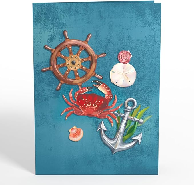 Lovepop Everyday Pop-Up Card for Her and Him - 3D Greeting Cards for Boys, Girls, Men, Women - Coastal Lighthouse - 5" x 7" Card - Blank Notecard and Envelope Included
