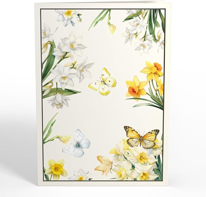 Lovepop Birthday Pop-Up Card for Her and Him - 3D Greeting Cards for Boys, Girls, Men, Women - Born to Bloom: March Birth Month Flowers - 5" x 7" Card - Blank Note Card & Envelope Included