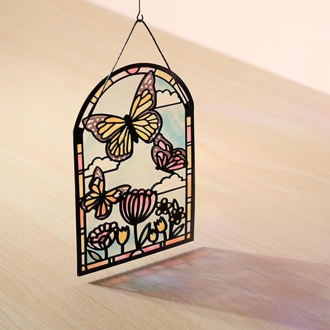 Lovepop Suncatcher Card for Her and Him - 3D Everyday Greeting Cards for Boys, Girls, Men, Women, Son, Daughter - You Are So Loved Butterflies - 5" x 7" Card - Blank Note Card & Envelope Included