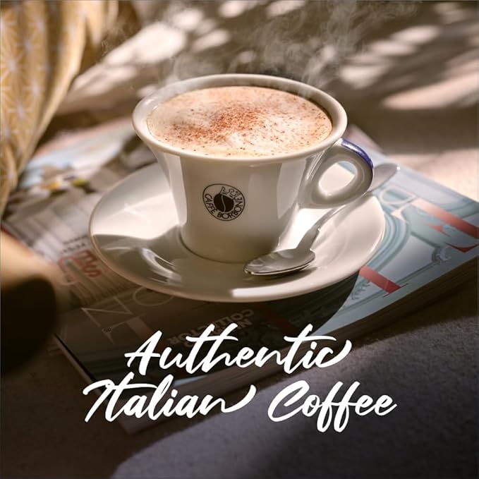 Caffè Borbone Whole Bean Coffee, Crema Superiore, Arabica and Robusta Blend - Roasted and Freshly Packaged in Italy - 2.2 Pound Bag (Pack of 6)