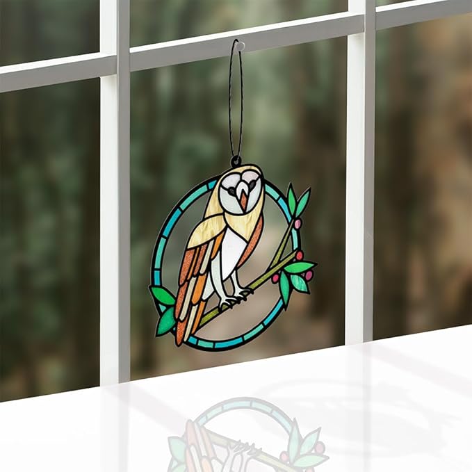 Lovepop Everyday Suncatcher Card for Her and Him - 3D Greeting Cards for Boys, Girls, Men, Women - Nature's Peace Owl - 5" x 7" Card - Blank Notecard & Envelope Included