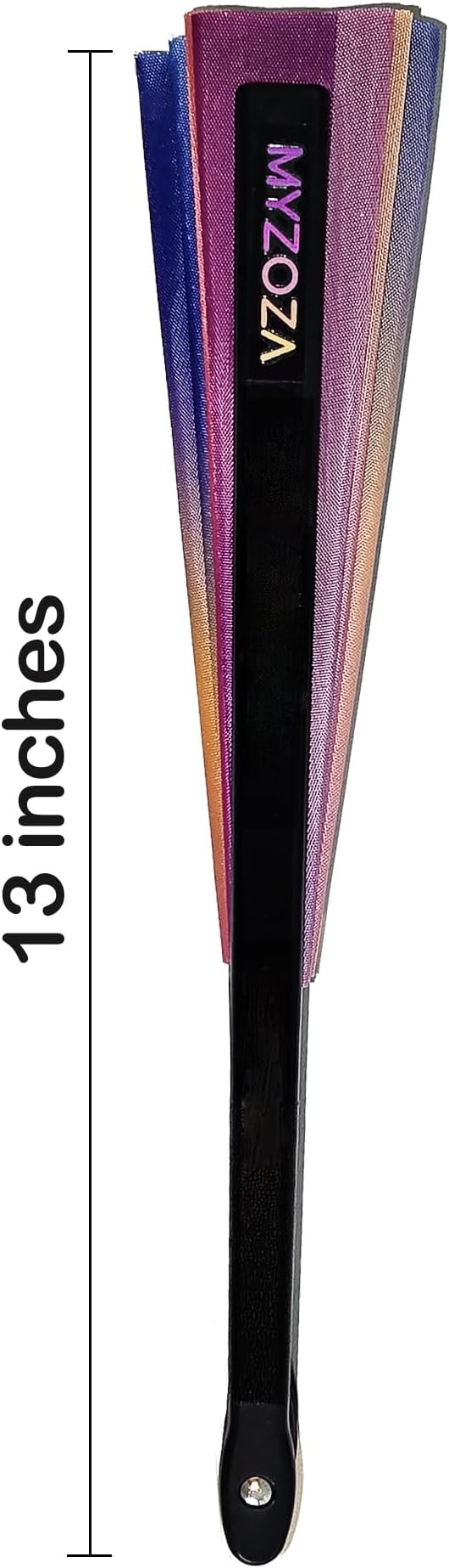 Large Hand Foldable Fan Clack Popping Rave Festival Line Dancing Boots on the Ground Mardi Gras Valentines (ombres)
