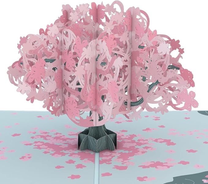 Lovepop Happy Birthday Pop-Up Card for Her and Him- 3D Floral Birthday Greeting Cards for Boys, Girls, Men, Women - Flower Tree - 5" x 7" Cherry Blossom Card - Blank Note Card & Envelope Included