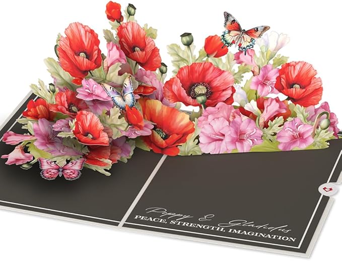 Lovepop Everyday Pop-Up Card for Her and Him - 3D Greeting Cards for Boys, Girls, Men, Women - Born to Bloom: August Birth Month Flowers - 5" x 7" Card - Blank Notecard & Envelope Included