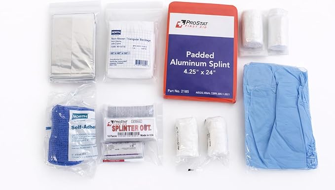 First Aid Trauma & Burn Response Bag – 140+ Piece Emergency Kit with Tourniquet, Water-Jel Burn Dressings, PPE, Wound Care & Cold Packs for Workplace, Vehicle & Industrial Safety