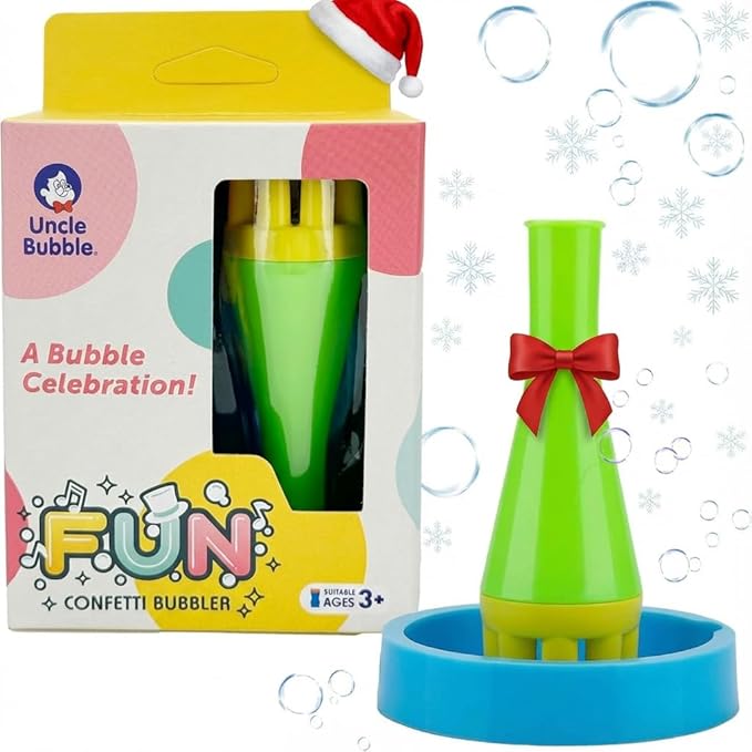 Uncle Bubble Blower for Kids and Toddlers, Uncle Bubble Mini Bubble Blower Makes Thousands of Bubbles Ease, Durable Outdoor Toy