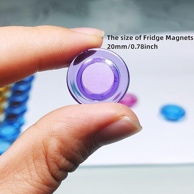 Fridge Magnets, 50 Pack Small Refrigerator Magnets, Dry Erase Board Magnets for Whiteboard, Decorative Magnets, Mini Colorful Whiteboard Magnets for Fridge, Kitchen, Home, Office, Classroom
