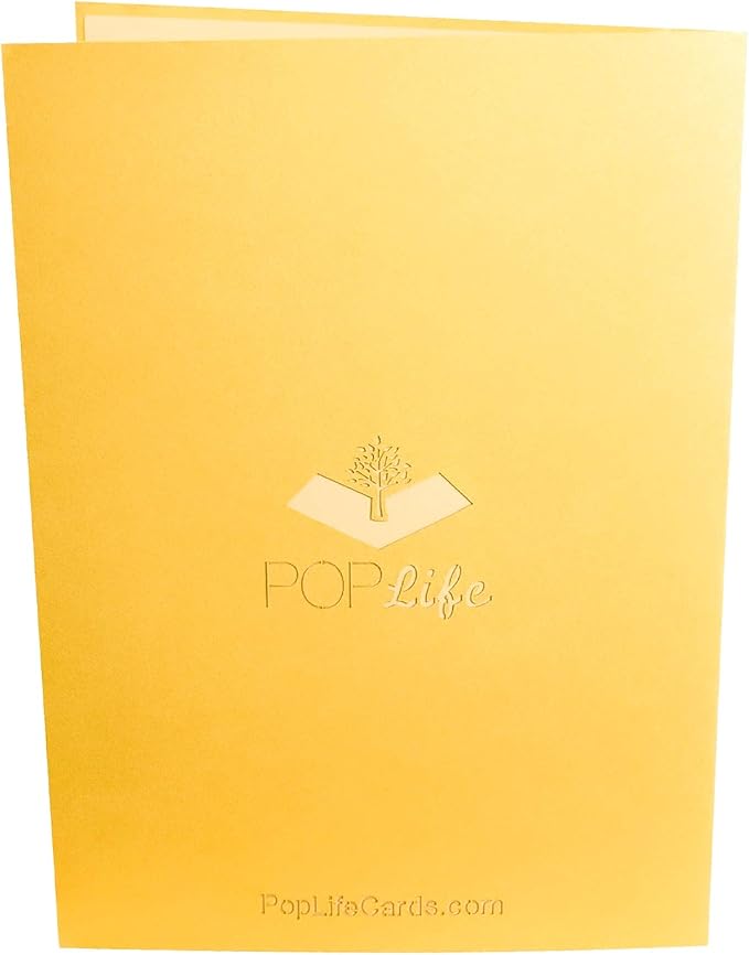PopLife® Sunflower 3D Pop Up Mother's Day Card - Happy Golden Anniversary Card, Birthday, Thank You, Just Because, Sympathy, Get Well Soon - for Mom, for Daughter, for Wife, for Grandma