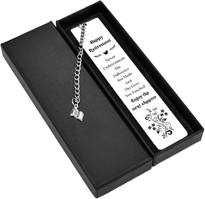 Quimoy Retirement Gifts for Women, Retirement Gifts Bookmark for Coworker Employee Boss Leader Reader Friends Retired Teacher, Going Away Gifts for Colleagues, Appreciation Gifts for Coworkers