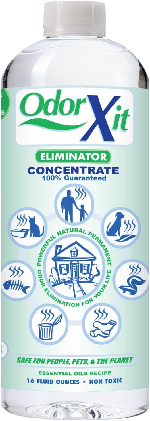 Concentrated Pet Urine Odor Eliminator, Ideal for Cat, Dog Poo and Urine Smell, Versatile & Natural Odor Neutralizer for Home and Outdoor Use, Deodorizer & Absorber, Concentrate, 16oz