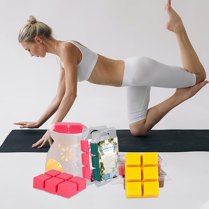 8 Natural Soy Wax fire-Free Aromatherapy Cube Gift Box, containing 8 Kinds of fragrances Such as bluebells, are Safe and Pleasant, Helping You Create Aromatic Space.