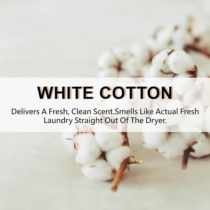 ROSE COTTAGE Large 12 Packs White Cotton Hanging Closet Deodorizer Air Freshener Long Lasting Scented Sachets Smell Goods for House
