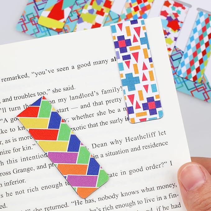 15 Pieces Bookmarks, Magnetic Bookmarks for Women, Page Markers for Students