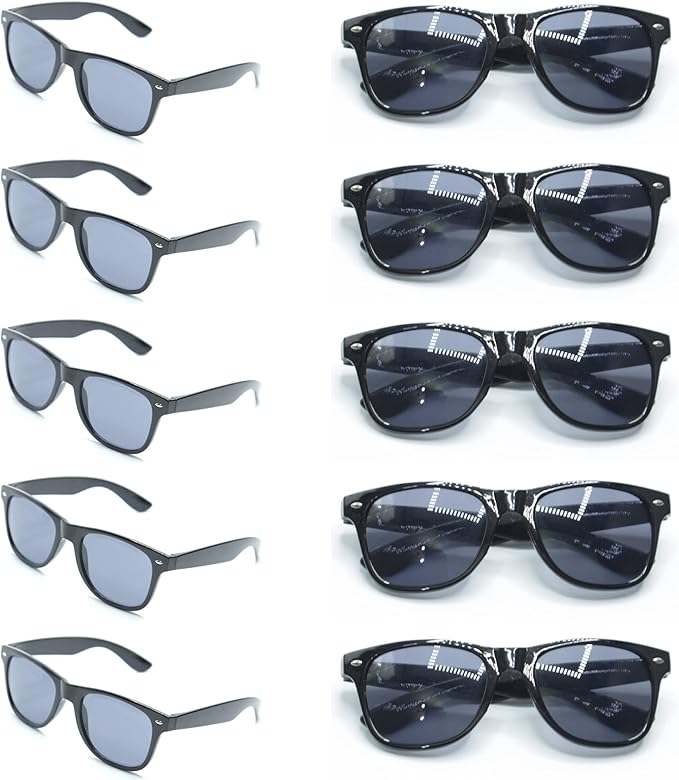 600pc Personalized Wedding Sunglasses Bulk for Guests Party Favors,Custom Personalized Logo Sunglasses Womens Men,Wedding Bridesmaid Sunglasses Gifts,Bachelor Party Favors Set （Black）