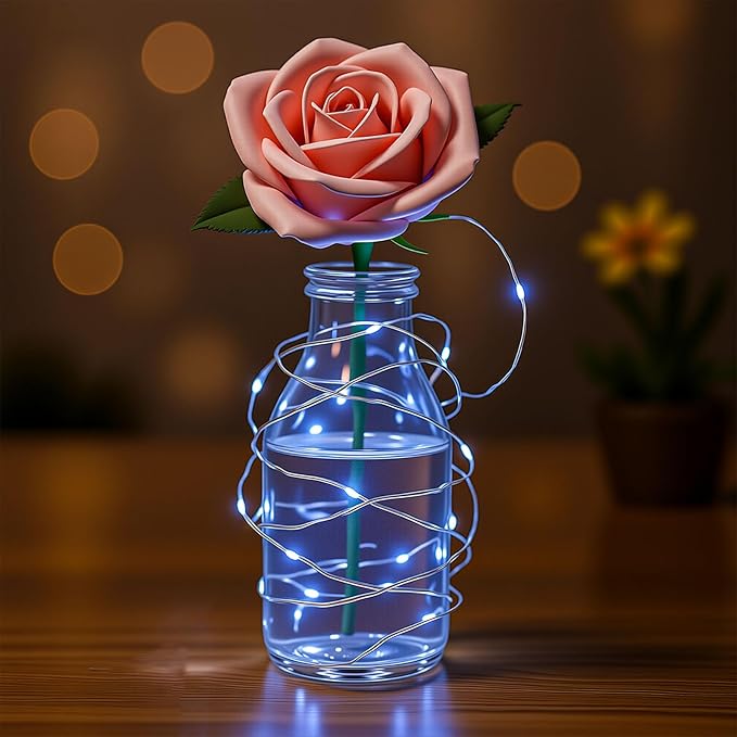 Macarrie 3 Pcs Fairy Lights USB Powered 16 ft 50 LED String Lights Plug in for Xmas Indoor Outdoor Party Wedding Home Festival Tree Garden Decoration (White)