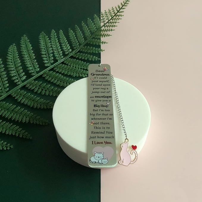 Grandma Bookmarks Christmas Gift Bookmark Nana Birthday Present I Love You Happy Retirement Appreciate Love Quotes Engraved Keepsakes Grandmother Mothers Day Gifts Ideas from Grandson Granddaughter