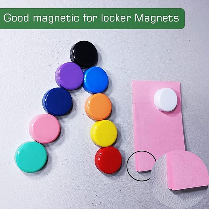 100 PCS 10 Colors Fridge Magnets,Round Magnets for Whiteboard, Cute Small Magnet, Mini Refrigerator Magnets Whiteboard Magnets Colorful Locker for Home Classroom Teachers Offices