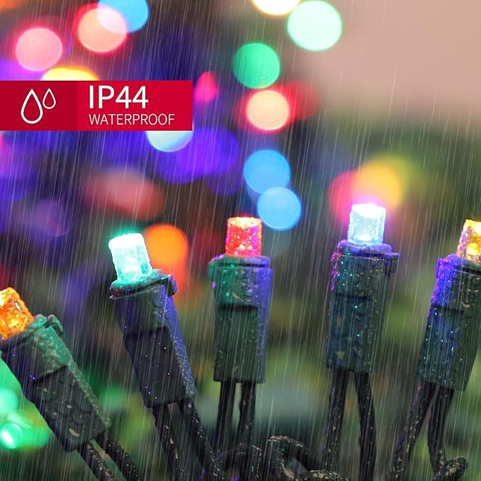 LAMPHOME 60 Count Multicolor- String Lights - LED Christmas Lights, Mini led Lights for Indoor Outdoor Home Holiday Party Wedding Independence Day Decoration