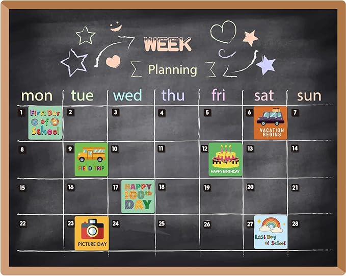42Pcs Holiday Magnets for Magnetic Calendar, Holiday Refrigerator Magnets for Calendar Whiteboard, Dry Erase Boards, Calendar Magnets Accessories for Home Classroom Office