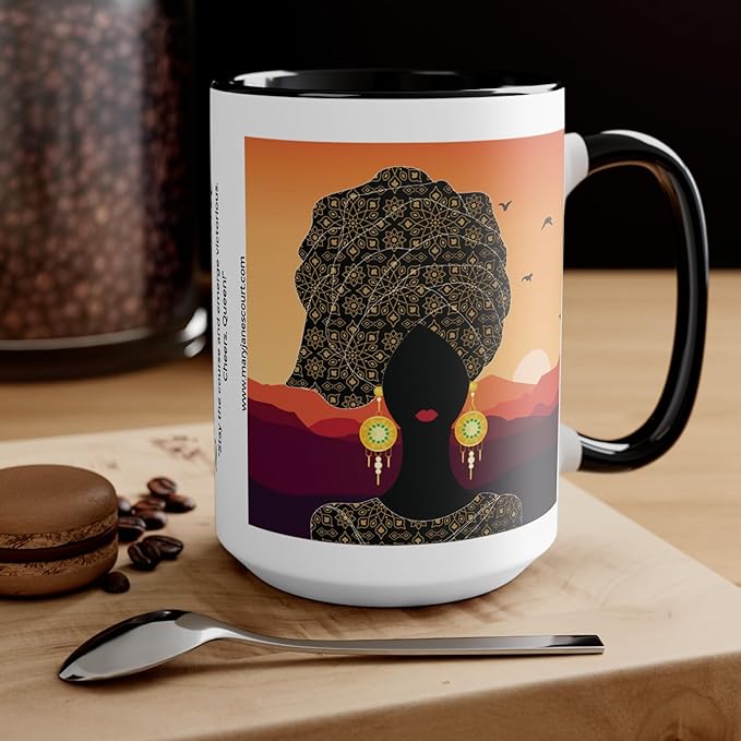 Coffee Mug - Mary Jane's Court - Queens with Attitude 'Q W A' - Queen RayAnne Mug, Gift for Tea Lovers, Unique
