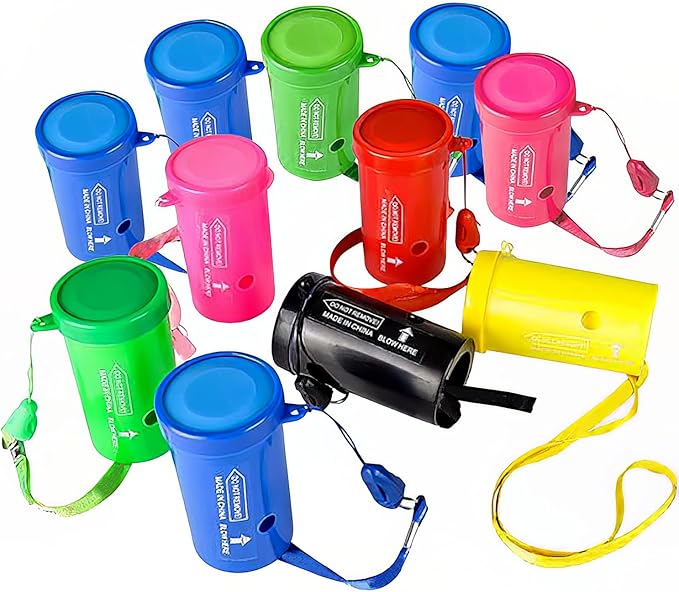 ArtCreativity 3 Inch Mini Air Horns - Pack of 12 - Noisemakers for Sporting Events, Parties, Celebrations, Fun Birthday Party Favors and Goodie Bag Fillers for Kids and Adults