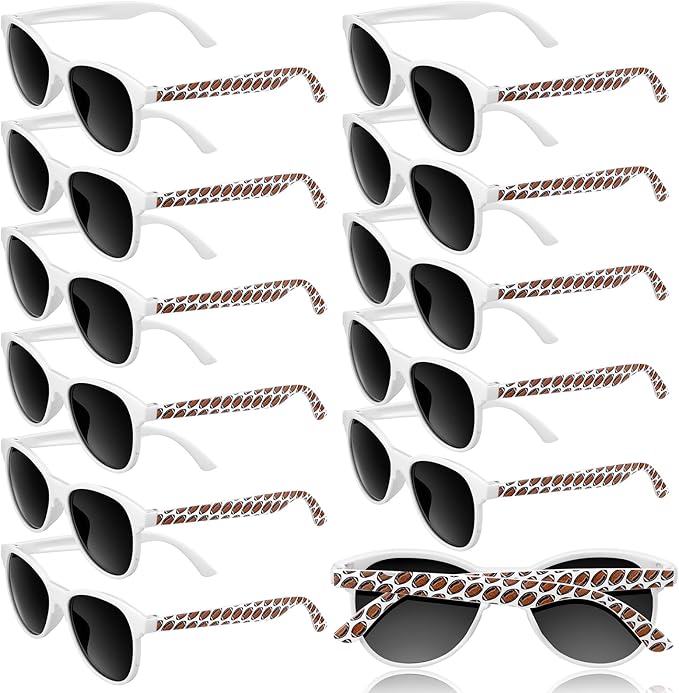 Flutesan 12 Pcs Rugby Football Sunglasses Rugby Themed Favors Birthday Gifts Bag Fillers for Sport Lovers