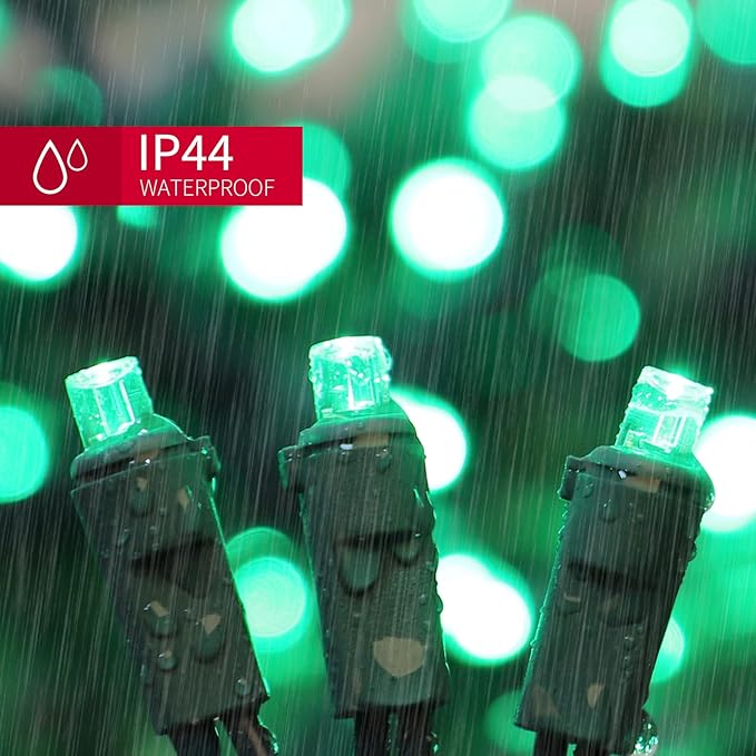 LAMPHOME 100 Count St. Patrick's Day Mini String Lights - 21.6FT LED Christmas Lights, Mini led Lights for Indoor Outdoor Home Holiday Party Wedding Independence Day Decoration