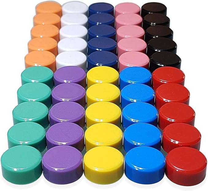 100 PCS 10 Colors Fridge Magnets,Round Magnets for Whiteboard, Cute Small Magnet, Mini Refrigerator Magnets Whiteboard Magnets Colorful Locker for Home Classroom Teachers Offices
