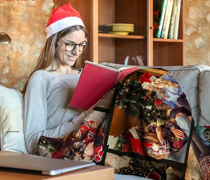 I Love You Gifts for Couple, Personalized Girlfriend, Custom Blanket with Photos, Blankets Pictures, Photo Using My Own Personalised Christmas