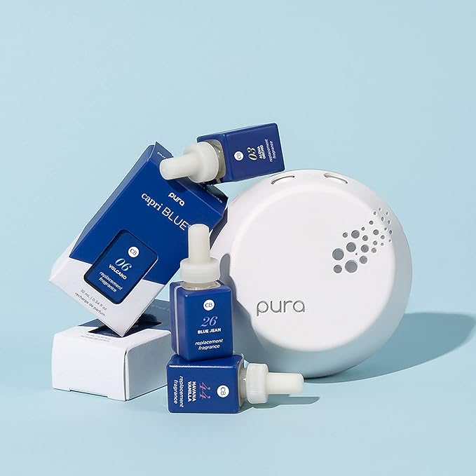 Capri Blue Pura Smart Home Plug-in Diffuser Refills – Includes 2 Capri Blue Pura Refills for Plug In Diffusers for Home - Long Lasting Luxury Scents - Havana Vanilla (Pack of 2)