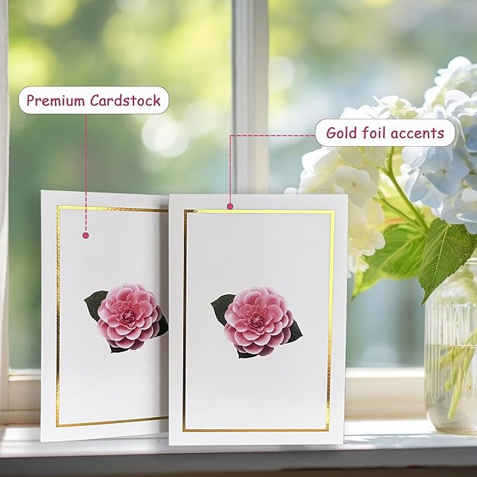 Pop Up Flower Cards for Women, Rose Pop Up Birthday Card, Elegant 3D Camellia Rose Flower Birthday, Mother's Day Pop Up Card for Women, Wife, Mom, Sister, Grandma, Personalized with Message Note