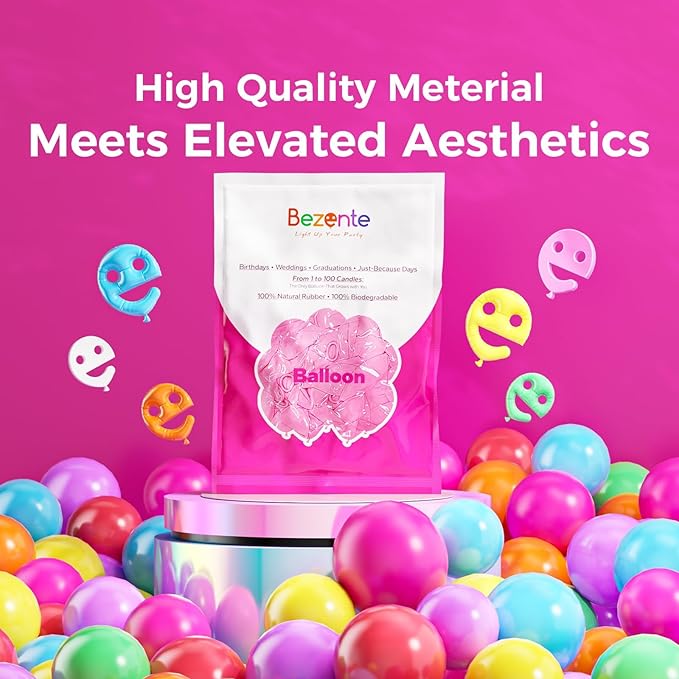 Bezente White Sand Giant Balloons 36 Inch - 8 Pack Jumbo Sand White Large Round Cream Latex Balloon for Birthday Wedding Bridal Shower Gender Reveal Party Decoration