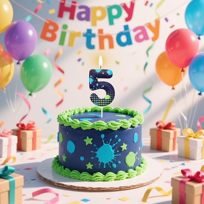 Video Game Number 19 Birthday Candles, Game Themed Cake Topper for Boys Girls, Cake Decorations for Birthdays, Gaming Theme Party Supplies, Candles for Party Decorations