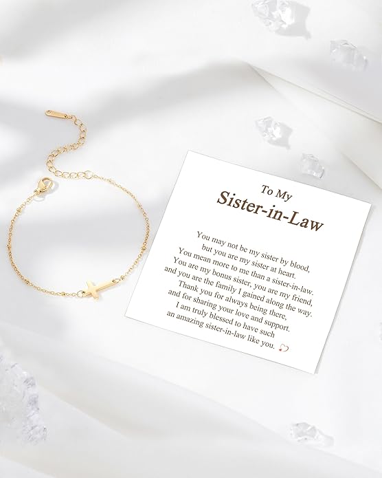 Tarsus Cross Bracelet for Women, Christian Gifts for Women, Religious Gifts Adjustable Dainty Cross Bracelet, Easter, Mother's Day, Christmas, Birthday