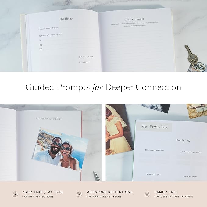 Anniversary Journal: Memory-Focused Valentine’s Day Gift for Couples to Capture the Evolution of Your Love Story, Wedding Memory Book, Couples Journal, & Anniversary Scrapbook - Wedding Registry Gift & Paper