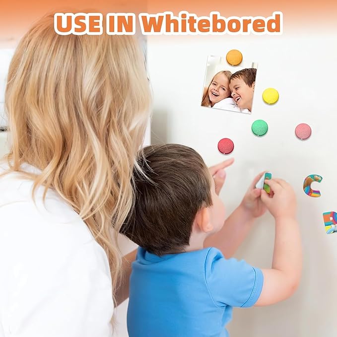 Qualsen Fridge Magnets, 20pcs Small Refrigerator Magnets for Whiteboard, Kids, Mini Cute Magnets for Locker, White Board, Kitchen, Office, Classroom (Green Tones)