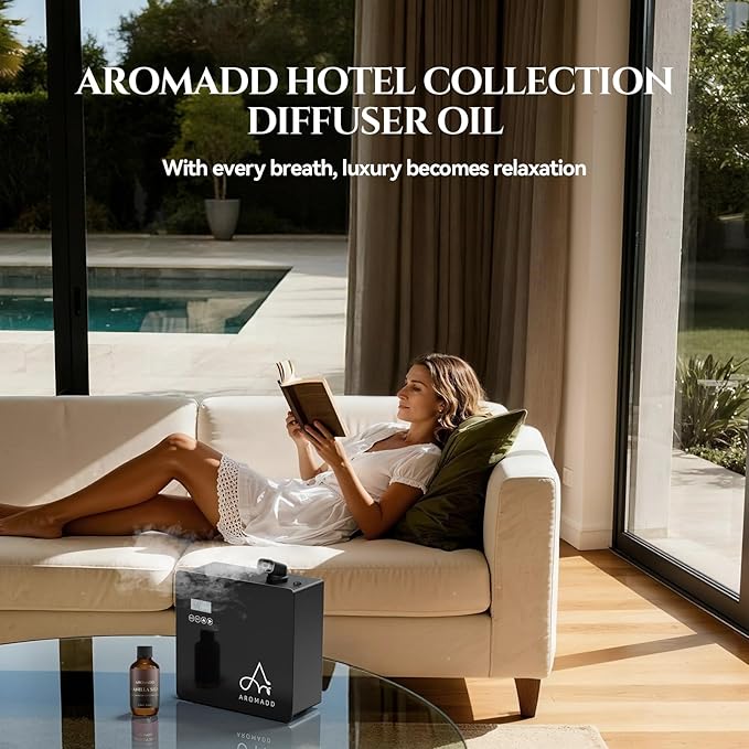 Vanilla Silk Diffuser Oil Inspired by Luxury Hotel Scent 6.76 Fl Oz (200ml), Aroma Diffuser & Hotel Fragrance Diffuser Oil, Essential Oil Diffuser for Aromatherapy, Long-Lasting