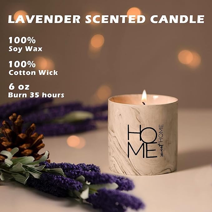 FreeJac Home Decoration New Home Gift for Home Sweet Home Decor Housewarming Gift for Women Men Friend House Warming Decoration Party New Homeowner Gifts for Someone Moving Away Scented Candle 6oz